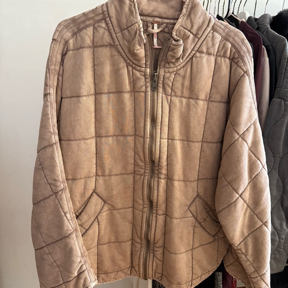 Free People Dolman Quilted Knit Jacket
